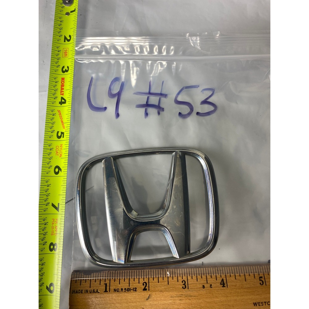 Honda Chrome Silver Front Rear Trunk Grille Emblem Logo‎ Badge